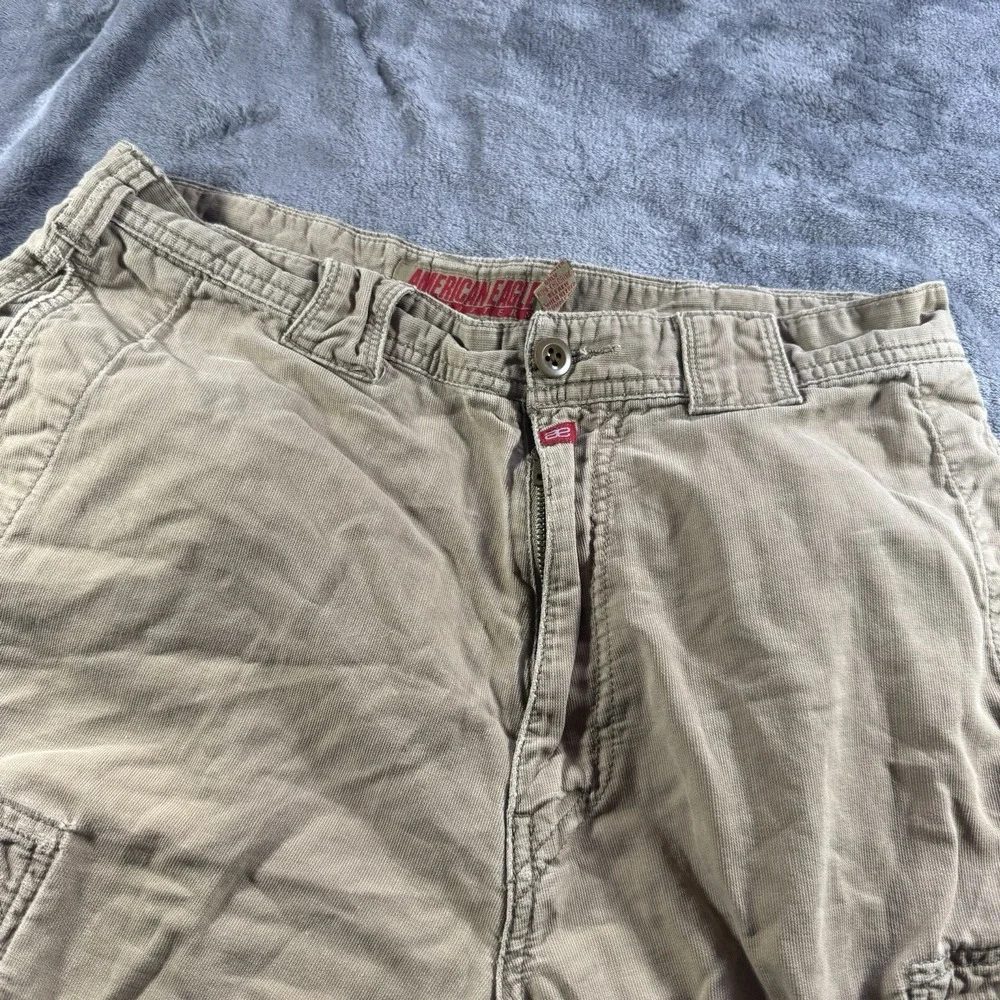 Vintage Y2K American Eagle Shorts Mens 30 Brown Military Skate 11